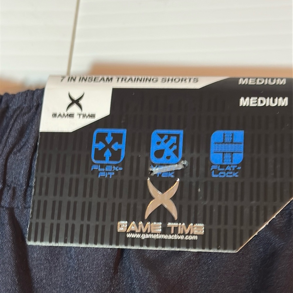 Game Time Active Rapid Dry Tech Black Shorts Med 32-35 waist NWT - Picture 7 of 12